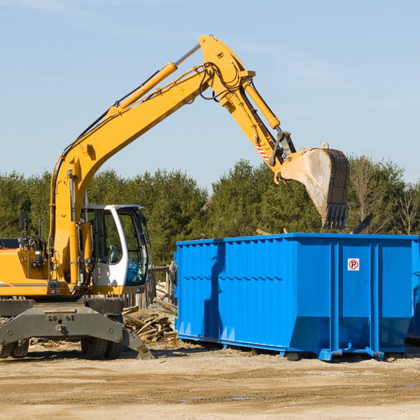 what size residential dumpster rentals are available in Hunnewell